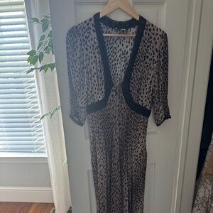Animal Print Long Dress Size Medium